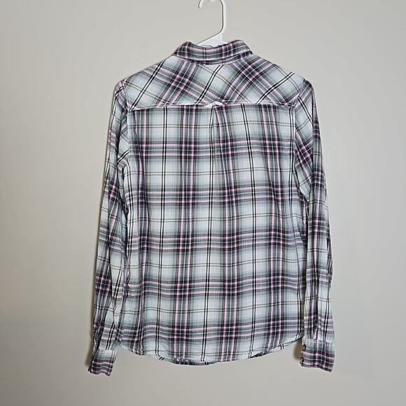 H&M L.O.G.G. Plaid Long Sleeve Cotton Shirt Sz 6 - Picture 6 of 10